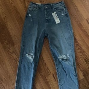 High waisted mom jeans